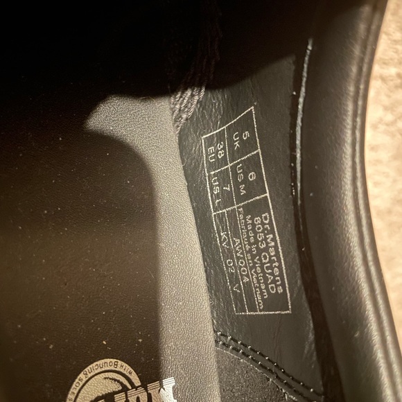 dr martens / doc martens platform 1461 smooth leather shoes - Picture 3 of 3